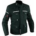 a-pro giacca tessuto moto impermeabile termica sfoderabile touring cordura nero s