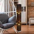 piantana clarke nero/foglia oro altezza 118 cm tessuto