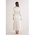 vestaglia lunga in seta all about flowers donna avorio taglia m/l