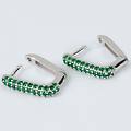 orecchini a cerchio silver rainbow argento rodiato cubic zirconia collezione silver rainbow bianco