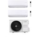 climatizzatore dual split climate 6000i 9+12 con 5000m 53/2 e inverter r 32 wi-fi optional classe
