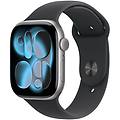 APPLE watch series 11 46mm gps + cellular alluminio grigio siderale sport band nero m-l