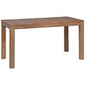- tavolo in legno massello di teak finitura naturale 140x70x76 cm