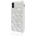 real pearl cover per iphone xs-x bianco