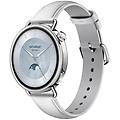 s4 bluetooth 41mm amoled argento cinturino bianco monitoraggio spo2 impermeabile 5atm