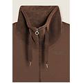 felpa da donna con zip spacchi laterali e collo alto in velluto fossil donna extra large