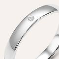 fede comoda 3. 1 mm oro bianco diamante collezione fede tradizionale 750/1000 oro bianco