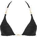 bluebella orta bikini top a triangolo nero nero