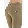 pantaloni push up wr. up skinny cotone organico vita regular olive donna large