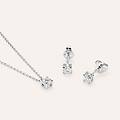 orecchini lobo punto luce firmamenti oro bianco diamante collezione firmamenti oro bianco
