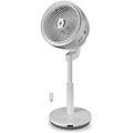 ventilatore tornado tower a piantana con doppia oscillazione in bianco per un ambiente fresco e
