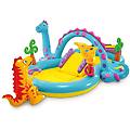 57135 playcenter dinosauri 333x229x112cm giallo-azzurro-fucsia