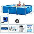 - piscina fuori terra rettangolo 220x150x60 cm blu include accessori coordinati a20