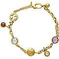 bracciale donna con charms pendenti oro 18kt gioiello riflessi nf012br y
