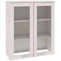 - piano credenza hamar bianco 85x35x100 cm legno massello di pino