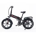 bicicletta elettrica yx20m 20'' 500w 48v17ah freni idraulici nero