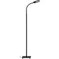 leroy merlin lampada da terra led dimmer nero con 3 temperature di colore 600 lumen