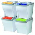 Bama 40300 Pattumiera Poker Set 4 Pezzi Litri 20 Componibile 40300