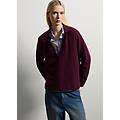 - maglione in pura lana bordeaux regular fit donna rosso bordeaux taglia m