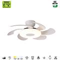 Mantra Ventilatore Da Soffitto A Led Flower White Motore Dc Silenzioso 79 Cm Cct