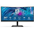 monitor curvo 34 led va 21 9 3440x1440 1ms 350 cdm usb-c altezza dp/hdmi multimediale 346e2cuae