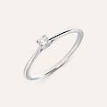 anello solitario grace oro bianco diamante collezione grace misura 56 oro bianco