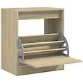 - scarpiera rovere sonoma 60x42x69 cm in legno multistrato