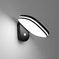 applique solari a led chicago nero sensore