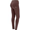 pantaloni push up wr. up vita alta superskinny in cotone french roast donna large