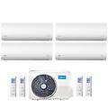 climatizzatore condizionatore quadri split inverter xtreme r-32 9000+12000+12000+12000 btu