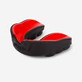 paradenti adulto boxe challenger gel nero-rosso