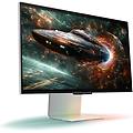 SAMSUNG monitor gaming odyssey 27'' uhd 4k compatibile nvidia g-sync argento