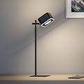 lampada led da tavolo ricaricabile varia nera 37 cm dimmerabile cct
