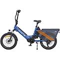 bicicletta elettrica le20 250w 20 con doppia batteria da 48v 38 4ah e freni idraulici blu