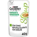 purina nature's creations soup umido gatto 40 gr tonno e verdure confezione da 32 pezzi cibo umido