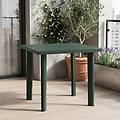 ipae 47860 tavolo da giardino rettangolare in resina dimensioni 80x75x72 cm colore verde fiocco