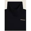 felpa da donna con grafica e cuciture oblique nero donna extra large