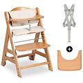 beta+ naturale kit seggiolone pappa con ruote vassoio barra protettiva cuscino di seduta cintura a 5