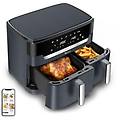 xxl dual easy fry friggitrice ad aria 11 litri doppio cestello antiaderente lavabile in