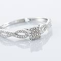 anello solitario sophia oro bianco diamante collezione sophia misura 58 oro bianco