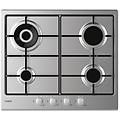 idea chw6br4wx acciaio inox da incasso 60 cm gas 4 fornello(i)