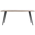 tavolo da pranzo in acacia e metallo l175 edge