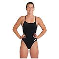 costume da bagno a 1 pezzo team challenge back solid donna nero
