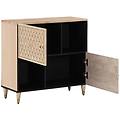 - credenza 80x33x75 cm in legno massello di mango