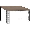 - gazebo a parete 4x3 m talpa in tessuto