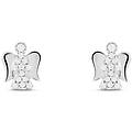 orecchini lobo claire oro bianco cubic zirconia collezione claire oro bianco