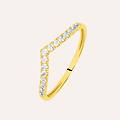 anello fantasia claire oro giallo cubic zirconia collezione claire misura 56 oro giallo