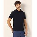 t-shirt taglio polo da uomo in cotone premium cotton / nero / xl nero