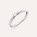 anello solitario grace oro bianco diamante collezione grace misura 52 oro bianco