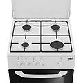 csg42009dw cucina 50x50 fornogas + grill 4fuochi bianca